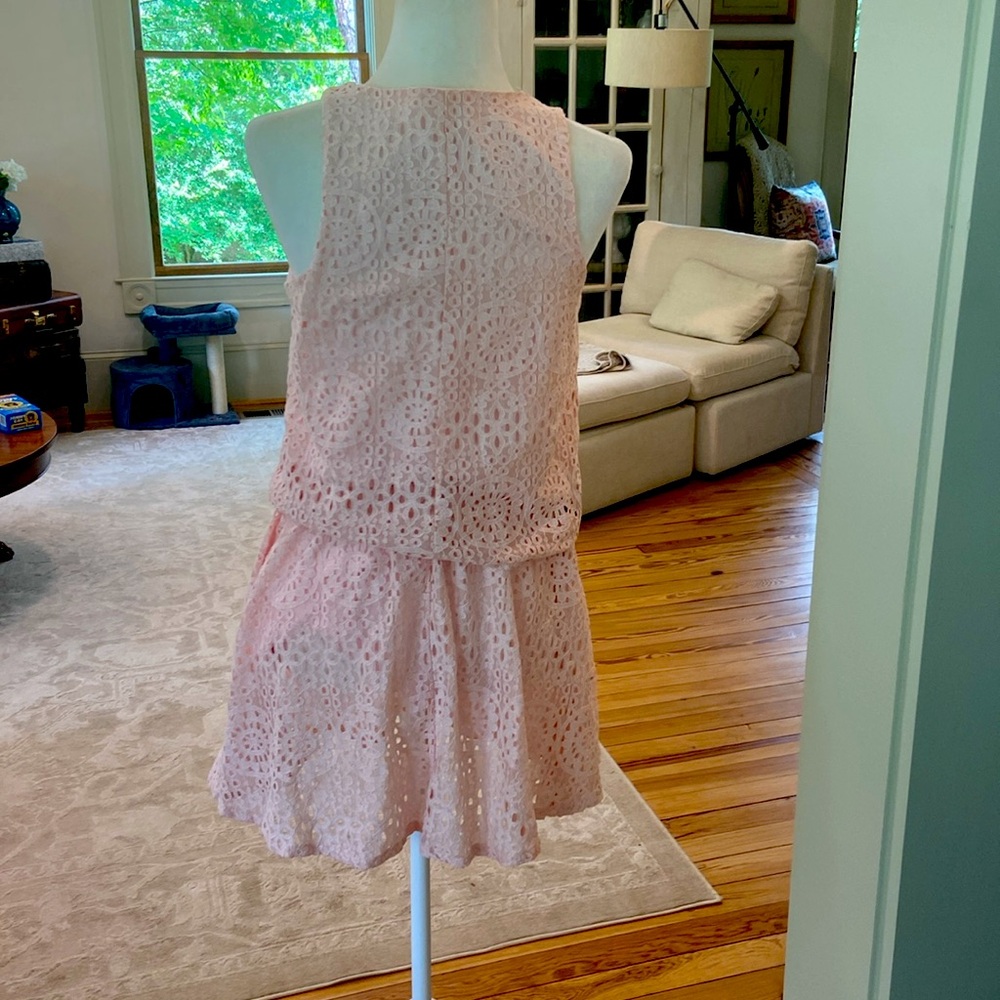 Everly from Dress Up 2 pc pink eyelet top and skirt! Size Medium!! Skirt NWT! - Picture 5 of 10